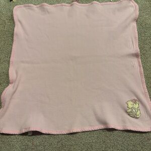 Vintage Care Bears baby receiving blanket with Sunshine Bear